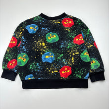Load image into Gallery viewer, Boys H&amp;M, LEGO NINJAGO fleece lined sweater, wash fade, FUC, size 3-4,  