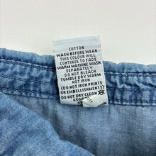 Load image into Gallery viewer, Boys Target, chambray cotton short sleeve shirt, dinosaurs, FUC, size 2,  