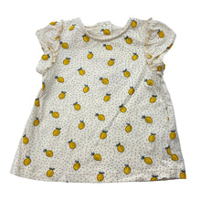 Load image into Gallery viewer, Girls Tu, cotton tee / top, lemons, EUC, size 00,  