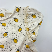 Load image into Gallery viewer, Girls Tu, cotton tee / top, lemons, EUC, size 00,  