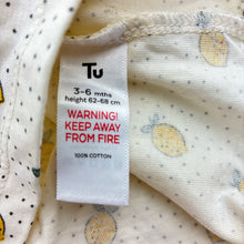 Load image into Gallery viewer, Girls Tu, cotton tee / top, lemons, EUC, size 00,  