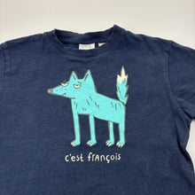 Load image into Gallery viewer, Boys Zara, navy cotton tee / top, GUC, size 4-5,  
