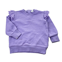 Load image into Gallery viewer, Girls Milky, broderie trim sweater / jumper, FUC, size 1,  