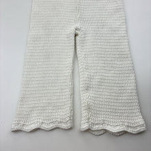 Load image into Gallery viewer, Girls Target, knitted organic cotton pants, elasticated, EUC, size 1,  