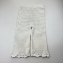 Load image into Gallery viewer, Girls Target, knitted organic cotton pants, elasticated, EUC, size 1,  