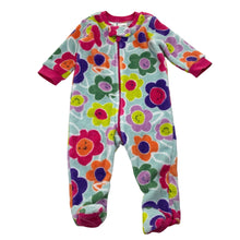 Load image into Gallery viewer, Girls Anko, floral fleece zip coverall / romper, FUC, size 00,  