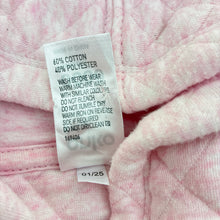 Load image into Gallery viewer, Girls Anko, pink marle quilted zip romper, GUC, size 0000,  
