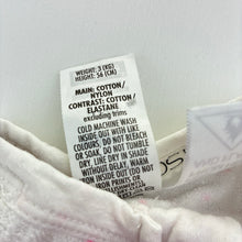 Load image into Gallery viewer, Girls Bonds, terry zip wondersuit / zippy / romper, FUC, size 0000,  