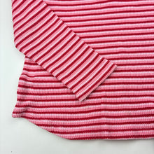 Load image into Gallery viewer, Girls Milky, striped waffle long sleeve top, GUC, size 7,  