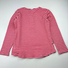 Load image into Gallery viewer, Girls Milky, striped waffle long sleeve top, GUC, size 7,  