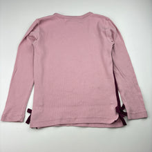 Load image into Gallery viewer, Girls Mango, pink ribbed long sleeve top, GUC, size 7,  
