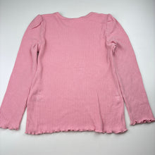 Load image into Gallery viewer, Girls Peter Alexander, ribbed stretchy long sleeve pyjama top, FUC, size 8,  
