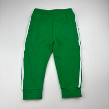 Load image into Gallery viewer, Unisex Adidas, green track pants, elasticated, Inside leg: 28cm, GUC, size 2,  