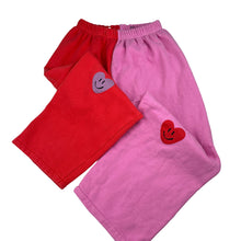 Load image into Gallery viewer, Girls 1st BLUE, fleece lined pants, elasticated, Inside leg: 46cm, FUC, size 7-8,  