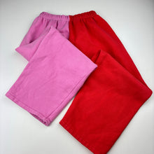 Load image into Gallery viewer, Girls 1st BLUE, fleece lined pants, elasticated, Inside leg: 46cm, FUC, size 7-8,  