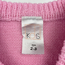 Load image into Gallery viewer, Girls KDS, pink knit sweater / jumper, unicorn, FUC, size 2-3,  