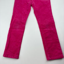 Load image into Gallery viewer, Girls H&amp;M, skinny fit stretch corduroy pants, adjustable, Inside leg: 39cm, FUC, size 4,  
