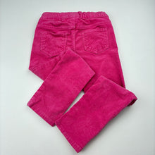 Load image into Gallery viewer, Girls H&amp;M, skinny fit stretch corduroy pants, adjustable, Inside leg: 39cm, FUC, size 4,  