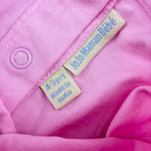 Load image into Gallery viewer, Girls JoJo Maman Bebe, pink cotton long sleeve top, marks back right elbow, FUC, size 4-5,  