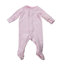 Load image into Gallery viewer, Girls Target, pink terry coverall / romper, EUC, size 0000,  