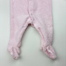 Load image into Gallery viewer, Girls Target, pink terry coverall / romper, EUC, size 0000,  