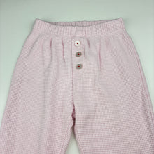 Load image into Gallery viewer, Girls Cotton On, pink waffle pyjama pants / bottoms, GUC, size 2,  