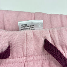 Load image into Gallery viewer, Girls Mango, pink fleece lined pants, elasticated, Inside leg: 29cm, FUC, size 2,  