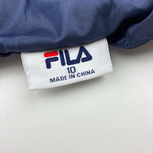 Load image into Gallery viewer, Unisex FILA, lightweight zip up hooded jacket, EUC, size 10,  