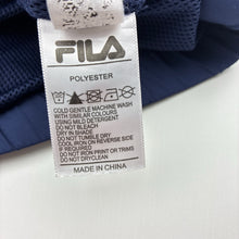 Load image into Gallery viewer, Unisex FILA, lightweight zip up hooded jacket, EUC, size 10,  