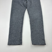 Load image into Gallery viewer, Girls Uniqlo, grey fleece lined pants, elasticated, Inside leg: 41cm, GUC, size 4,  