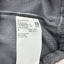 Load image into Gallery viewer, Girls Uniqlo, grey fleece lined pants, elasticated, Inside leg: 41cm, GUC, size 4,  