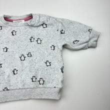 Load image into Gallery viewer, Girls purebaby, organic cotton velour sweater / jumper, GUC, size 000,  