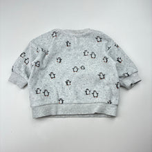 Load image into Gallery viewer, Girls purebaby, organic cotton velour sweater / jumper, GUC, size 000,  