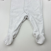 Load image into Gallery viewer, Unisex Target, white terry coverall / romper, EUC, size 0000,  
