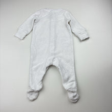 Load image into Gallery viewer, Unisex Target, white terry coverall / romper, EUC, size 0000,  