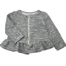 Load image into Gallery viewer, Girls Target, black, white &amp; silver zip up lightweight jacket, GUC, size 6,  