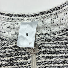 Load image into Gallery viewer, Girls Target, black, white &amp; silver zip up lightweight jacket, GUC, size 6,  
