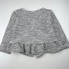 Load image into Gallery viewer, Girls Target, black, white &amp; silver zip up lightweight jacket, GUC, size 6,  