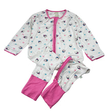 Load image into Gallery viewer, Girls Simply Lite, stretchy bamboo blend zip coverall / romper, GUC, size 0,  
