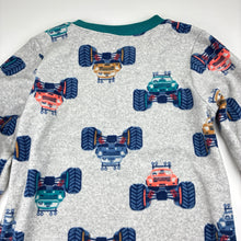 Load image into Gallery viewer, Boys Carters, soft fleece all-in-one pyjamas / sleepsuit, monster trucks, GUC, size 8,  