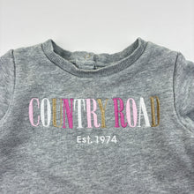 Load image into Gallery viewer, Girls Country Road, embroidered Heritage fleece lined sweater dress, light marks, FUC, size 2, L: 45cm