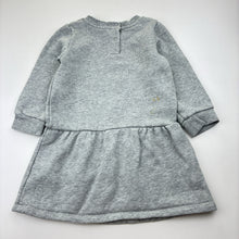 Load image into Gallery viewer, Girls Country Road, embroidered Heritage fleece lined sweater dress, light marks, FUC, size 2, L: 45cm