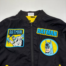 Load image into Gallery viewer, Boys DC Comics, Batman lightweight jacket / coat, no size, armpit to armpit: 40cm, shoulder to cuff: 47cm, FUC, size 8,  