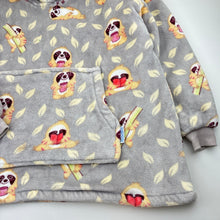 Load image into Gallery viewer, Unisex Oodie, fleece oversize hoodie sweater, sloths, GUC, size 5-10,  