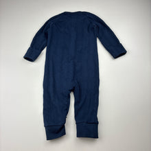 Load image into Gallery viewer, Unisex Target, pointelle organic cotton blend zip romper, EUC, size 00,  