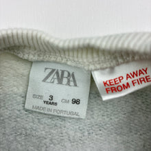 Load image into Gallery viewer, Boys Zara, fleece lined sweater / jumper, wash fade, FUC, size 3,  