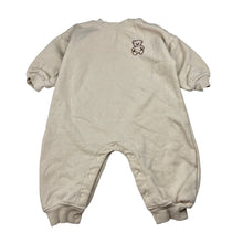 Load image into Gallery viewer, Unisex Baby Berry, fleece lined sweater romper, teddy bear, EUC, size 0,  