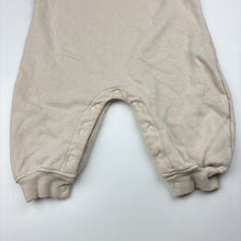 Load image into Gallery viewer, Unisex Baby Berry, fleece lined sweater romper, teddy bear, EUC, size 0,  