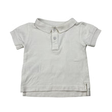 Load image into Gallery viewer, Boys Country Road, white cotton polo shirt top, FUC, size 000,  
