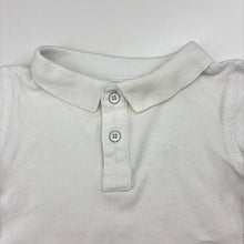 Load image into Gallery viewer, Boys Country Road, white cotton polo shirt top, FUC, size 000,  